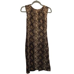 Michael Kors Collection Snakeskin Print Sleeveless Dress – Made in Italy, Size 4